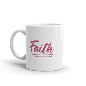 Faith White glossy mug