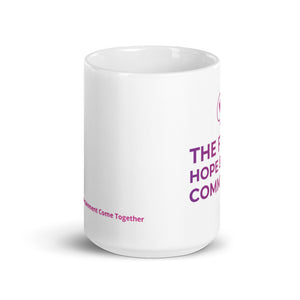 White glossy mug